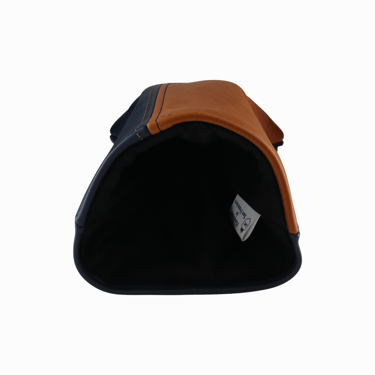 British Tan with Matte Navy Leather