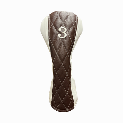 Limited Edition - Dark Chocolate and Smooth Marshmallow Leather Quilted 4-Piece Set