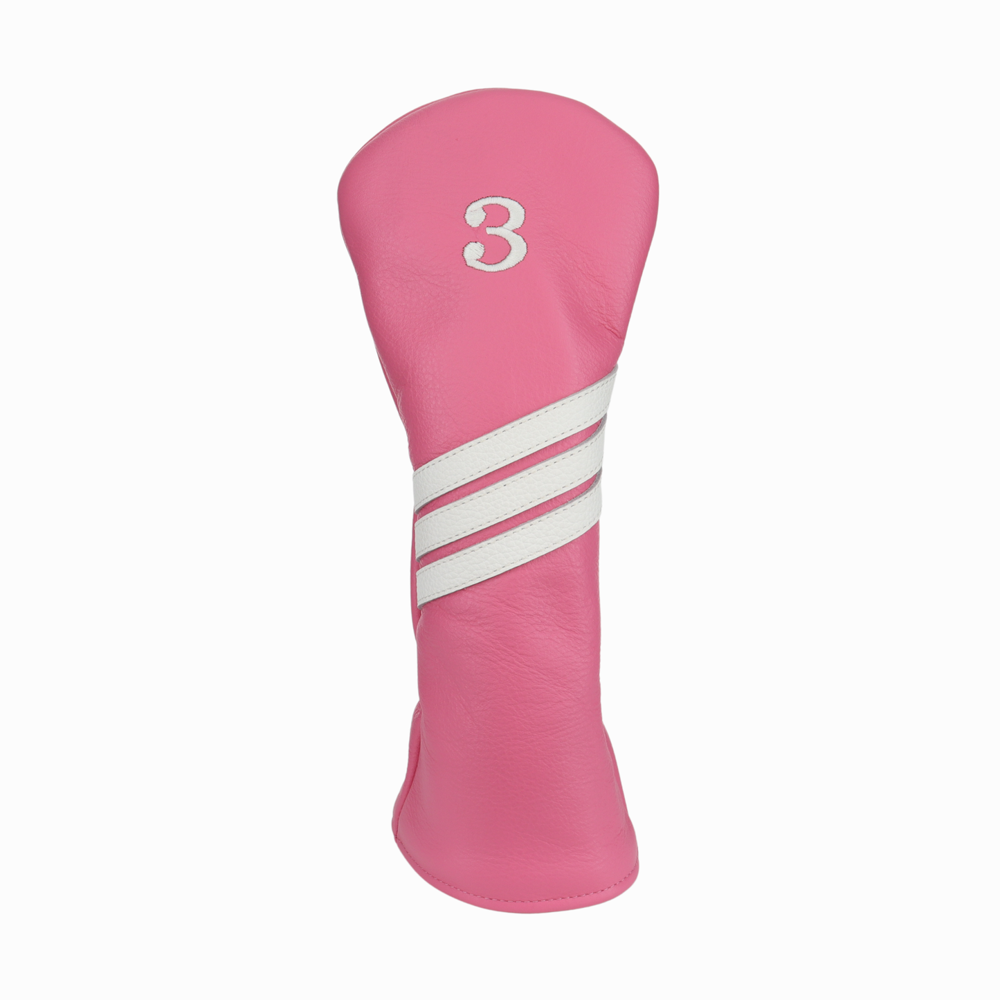 Pink with Pebbled Ivory Leather