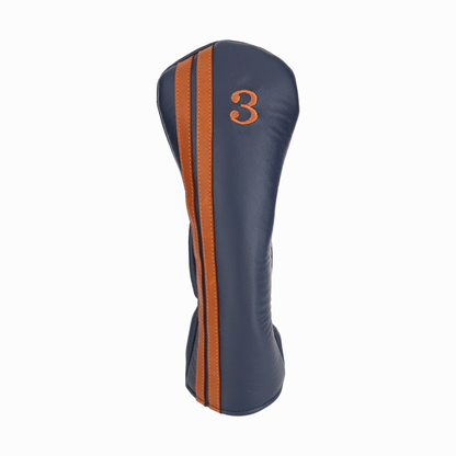 British Tan with Matte Navy Leather