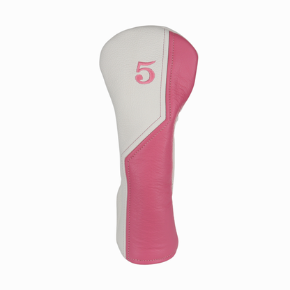 Pink with Pebbled Ivory Leather