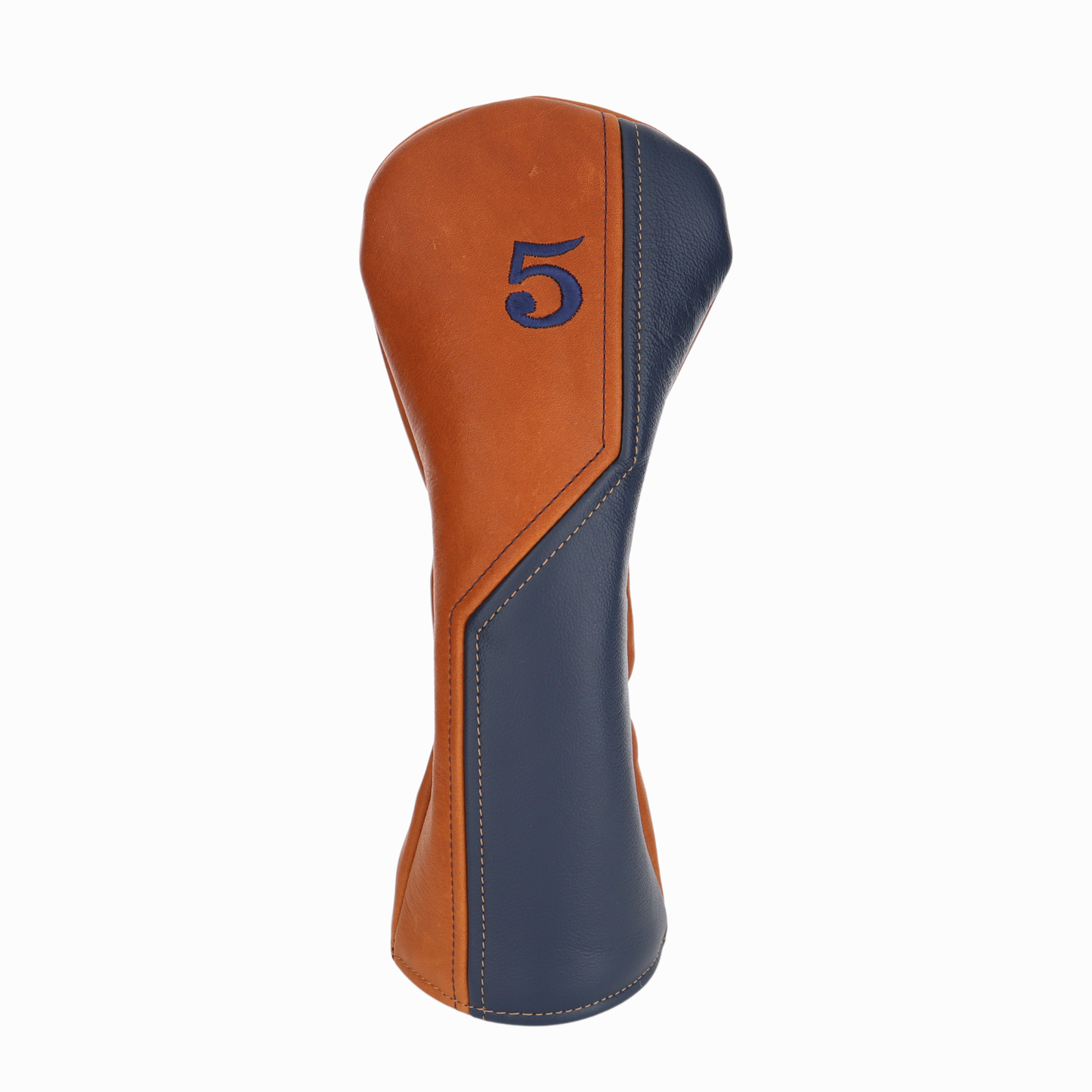 British Tan with Matte Navy Leather