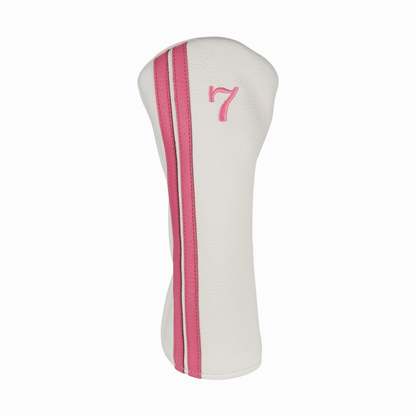 Pink with Pebbled Ivory Leather