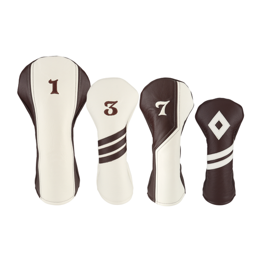 Limited Edition - Smooth White with Dark Chocolate Leather 4-Piece Set