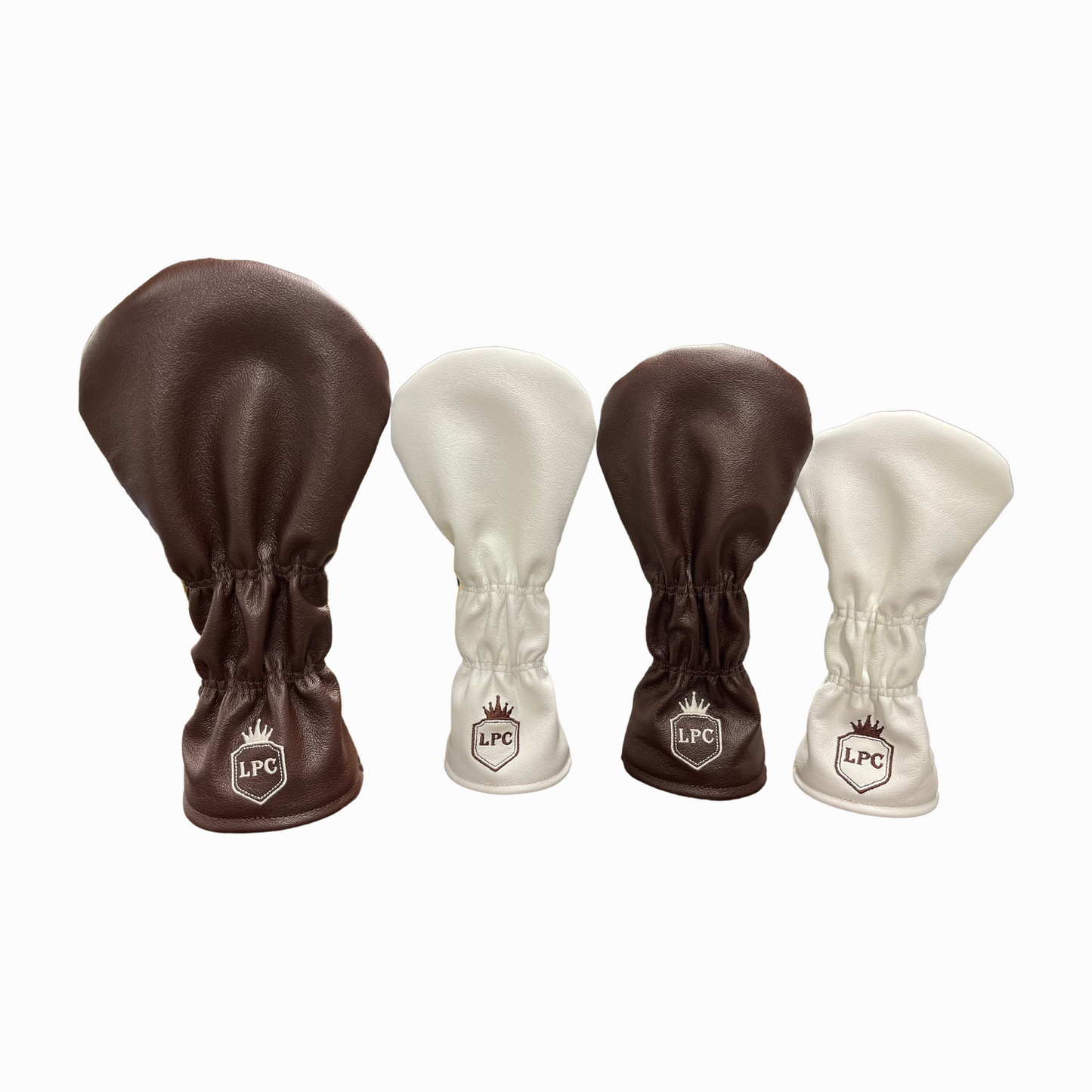Limited Edition - Dark Chocolate and Smooth Marshmallow Leather Quilted 4-Piece Set