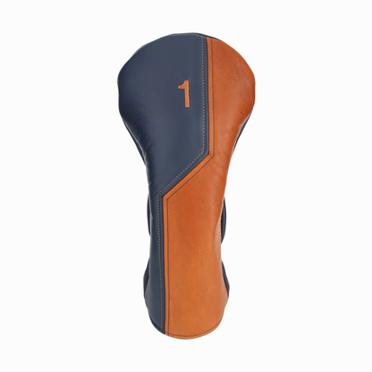 British Tan with Matte Navy Leather