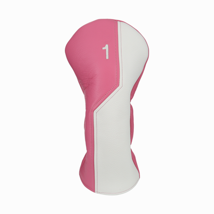 Pink with Pebbled Ivory Leather