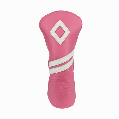 Pink with Pebbled Ivory Leather